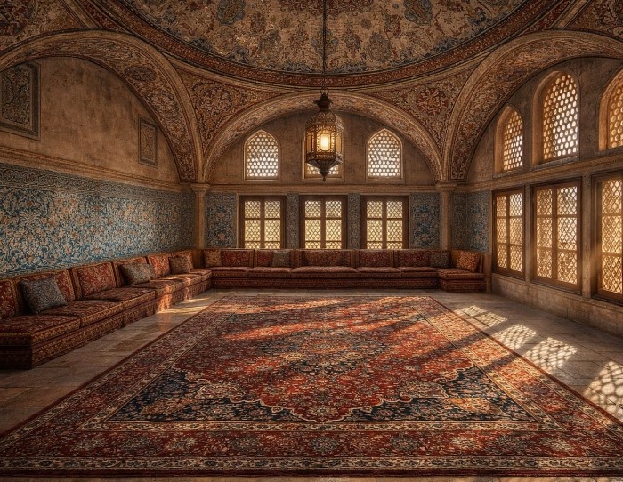Oriental palace rugs